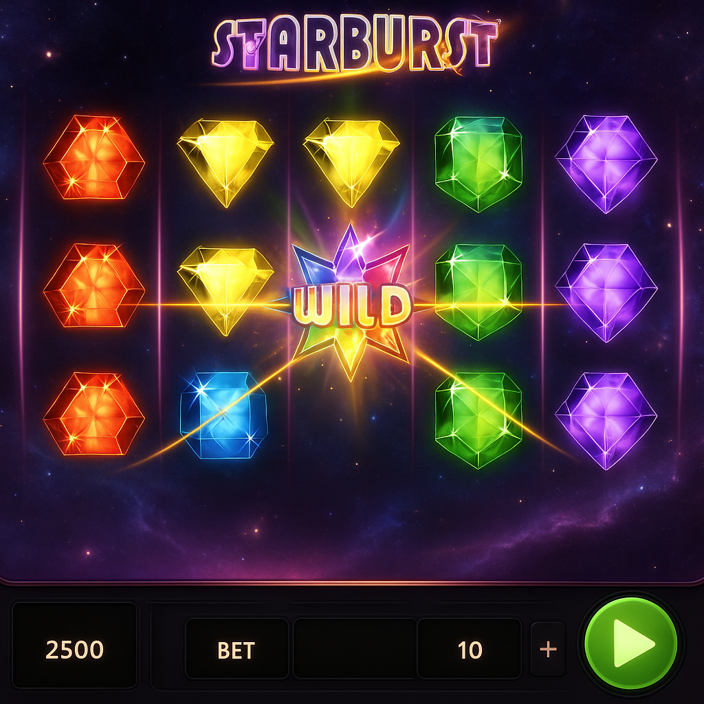 Vavada - Starburst Slot Game - NetEnt